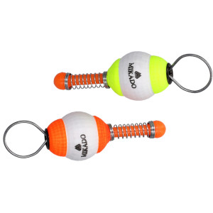 INDICATEUR D'APPÂT - PYSTYROMÈRE NORMAL taille M - ROUGE ET JAUNE - 10 pièces.
