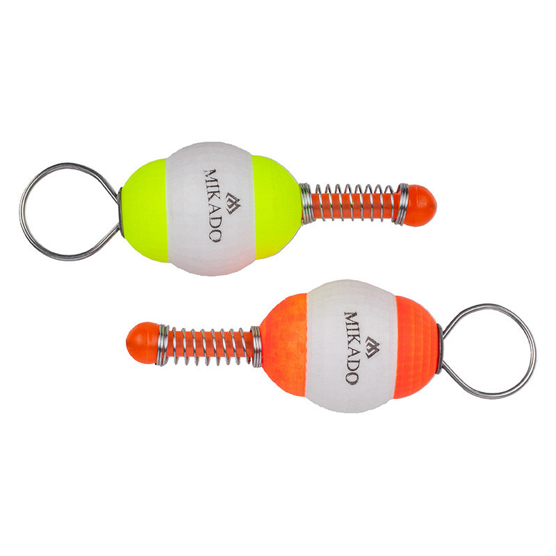 INDICATEUR D'APPÂT - PYSTYROMÈRE NORMAL taille L - ROUGE ET JAUNE - 10 pièces.