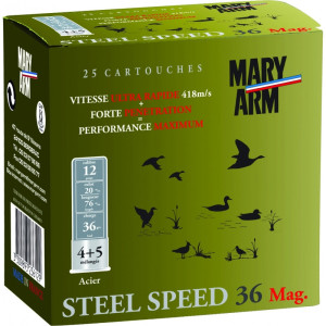 CARTOUCHES MARY ARM STEEL SPEED 36G CAL 12/76