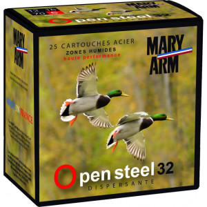 CARTOUCHE MARY ARM CAL 12/70 OPEN STEEL 32 GR