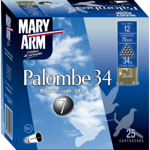 CARTOUCHE MARY ARM CAL 12/70 PALOMBE 34 GR BJ