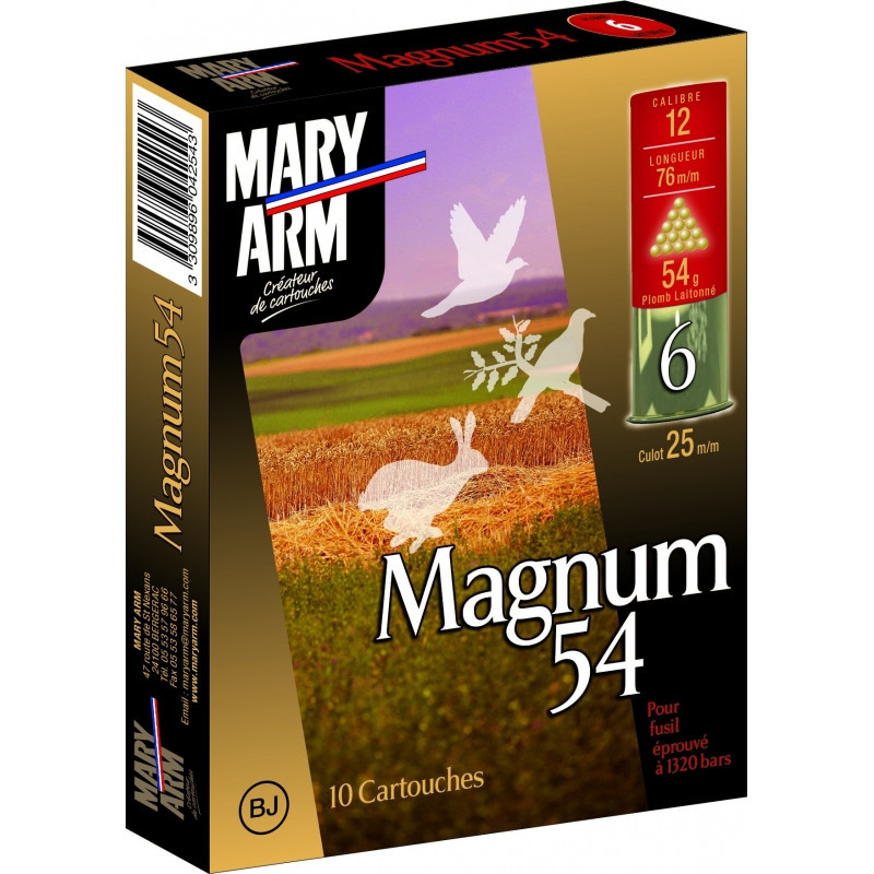 CARTOUCHES MARY ARM CAL 12/76 MAGNUM 54 LAITONNE