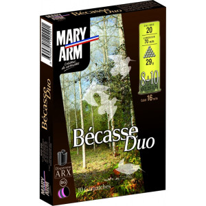 CARTOUCHES MARY ARM CAL 20/70 BECASSE DUO 8+10