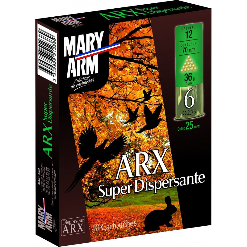 CARTOUCHES MARY ARM CAL 12/70 ARX SUPER DISPERSANTE BG