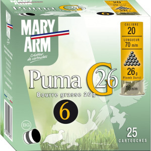 CARTOUCHES MARY ARM CAL 20/70 PUMA G26 BG