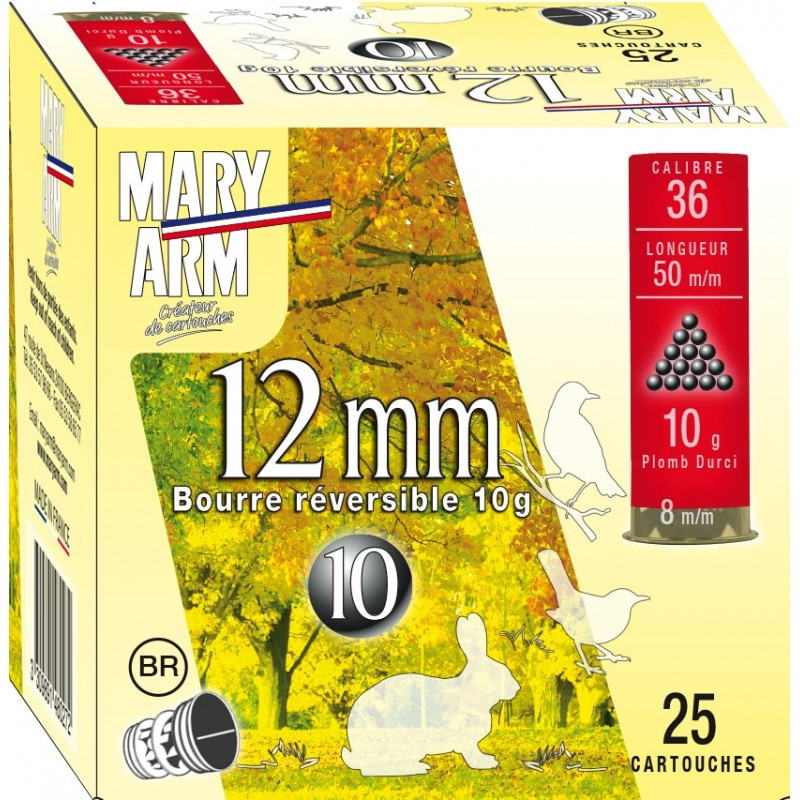 CARTOUCHES MARY ARM CAL 12MM