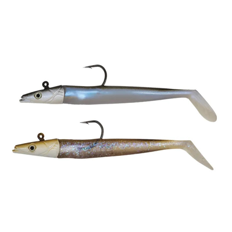 LEURRE SOUPLE ADAM'S LANCEEL 120MM - NATURAL MINNOW + WAGASAKI (2PCS)