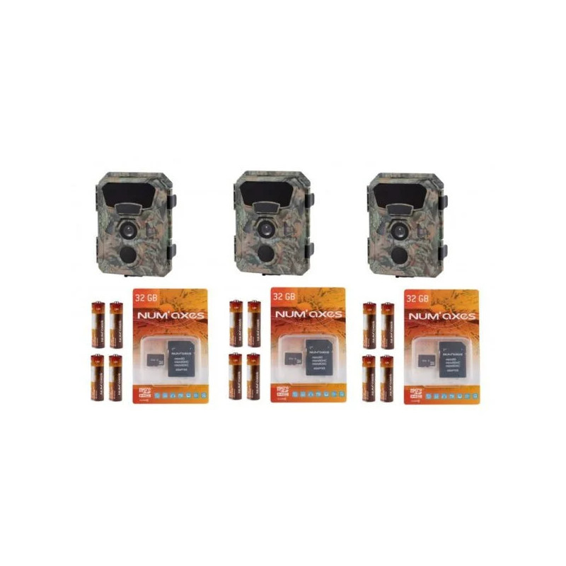 PACK TOUT INCLUS 3 x piège photographique  caméra de chasse