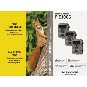 PACK TOUT INCLUS 3 x piège photographique  caméra de chasse