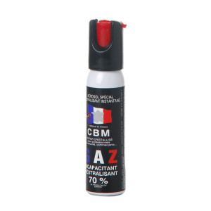 BOMBE GAZ DEFENSE CS CAPOT 1/4 DE TOUR 25ML
