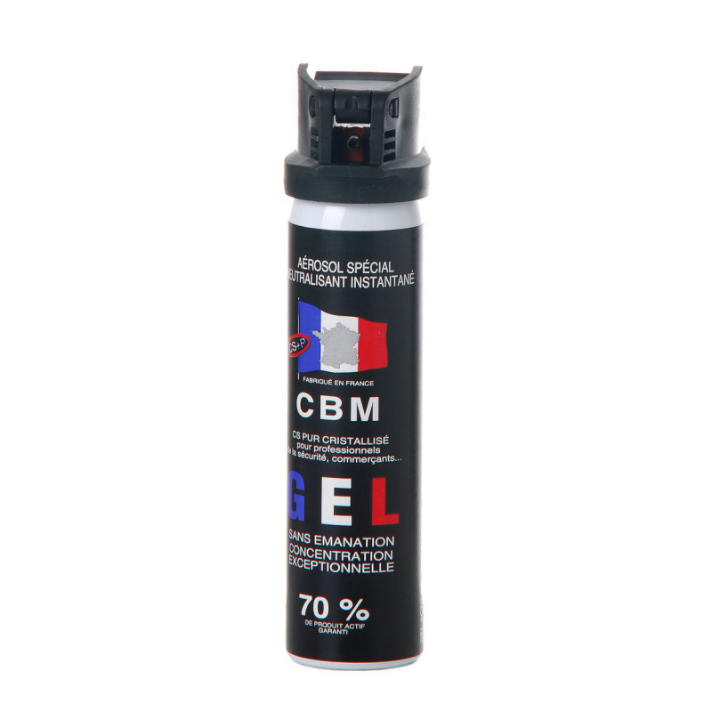 BOMBE GEL DEFENSE CS CAPOT CLAPET 75ML