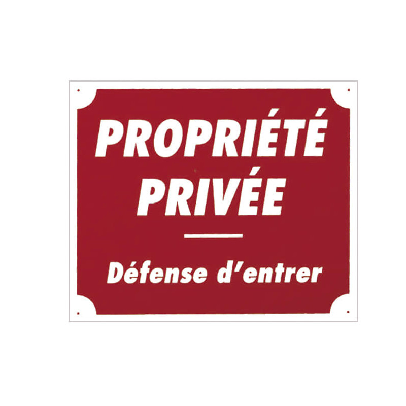 Panneau Propriété privée 30x25 cm