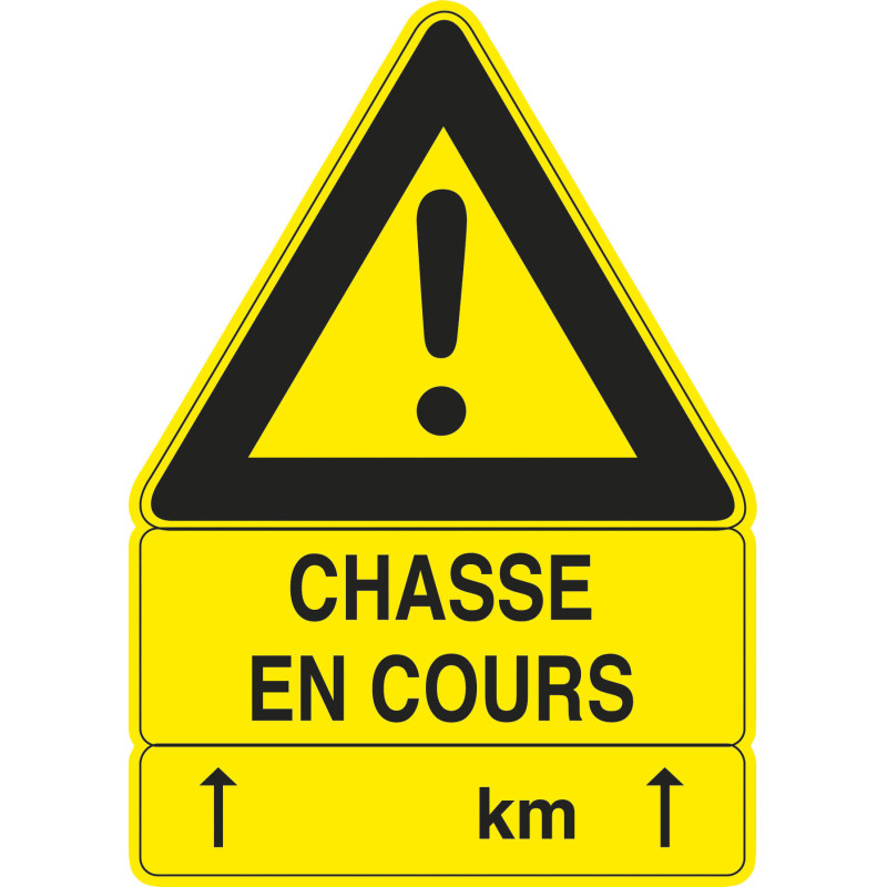 Panneau Chasse en cours 100x70 cm